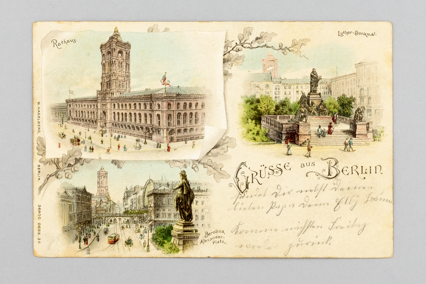 Ansichtskarte Gruss aus Berlin Alexanderplatz 18980