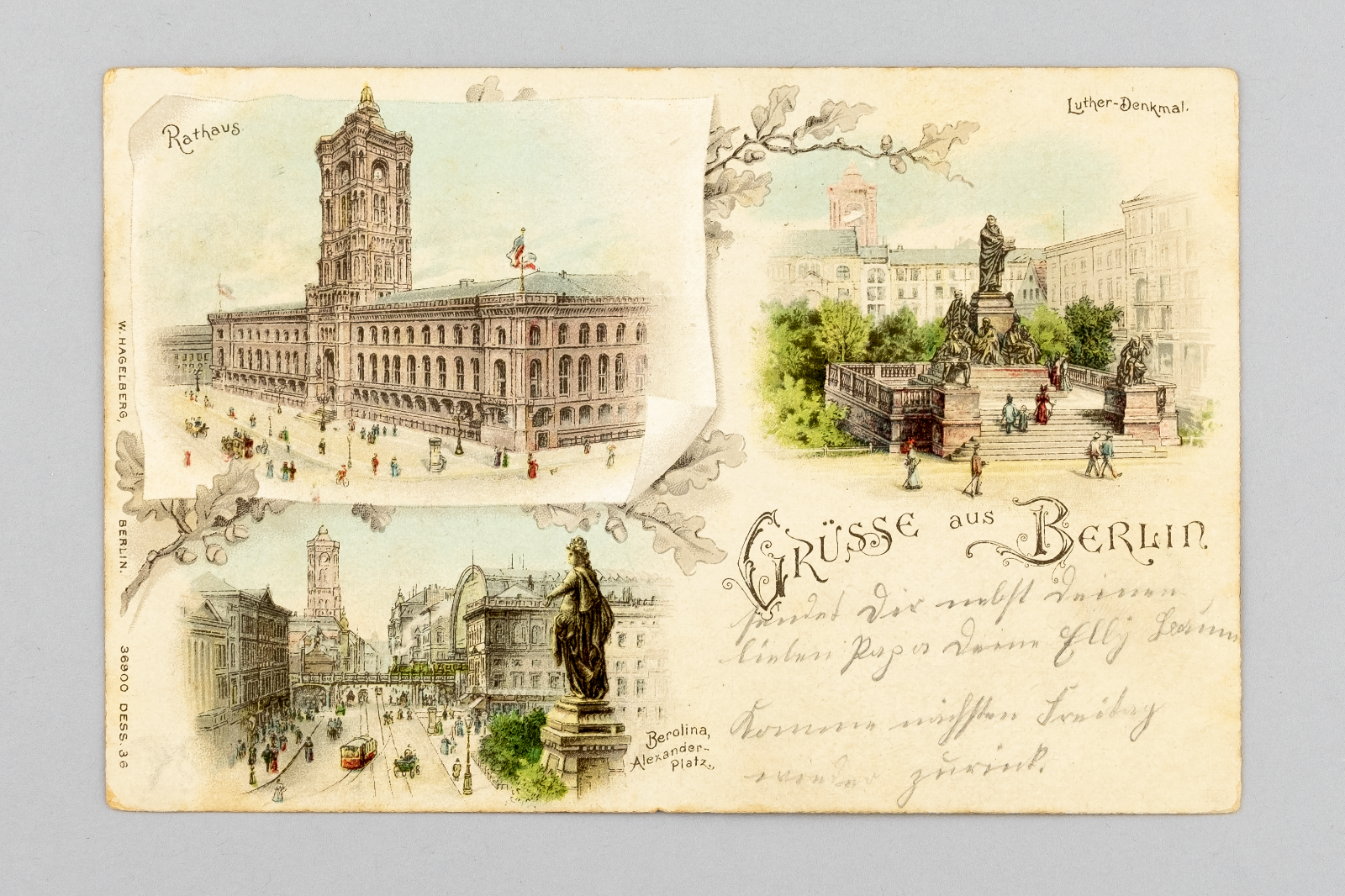 Ansichtskarte Gruss aus Berlin Alexanderplatz 18980