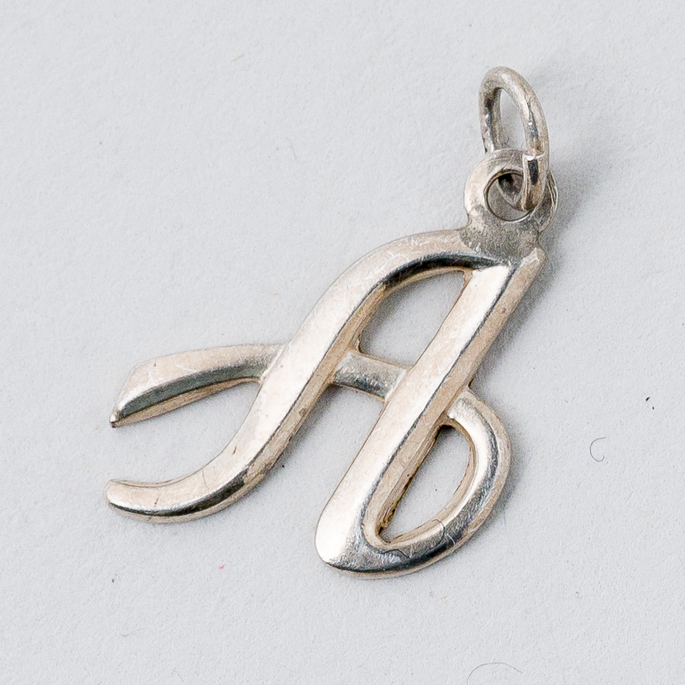 Anhänger "A" 925er Silber 0,59 g 1,5 cm0
