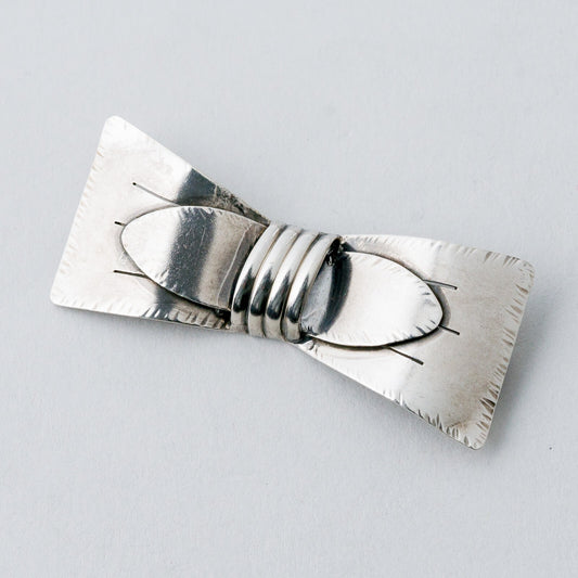 Silber Brosche Spange 835 Schleife 7,76 g0