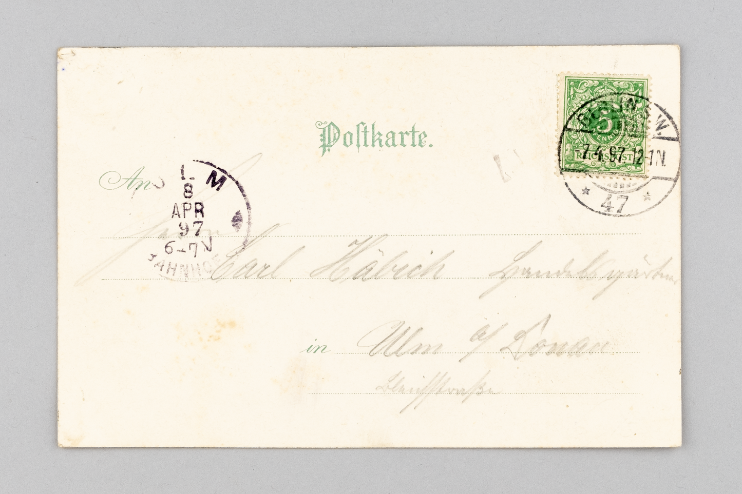 Ansichtskarte Gruss aus Berlin Kaiser Wilhelm-Denkmal 18971