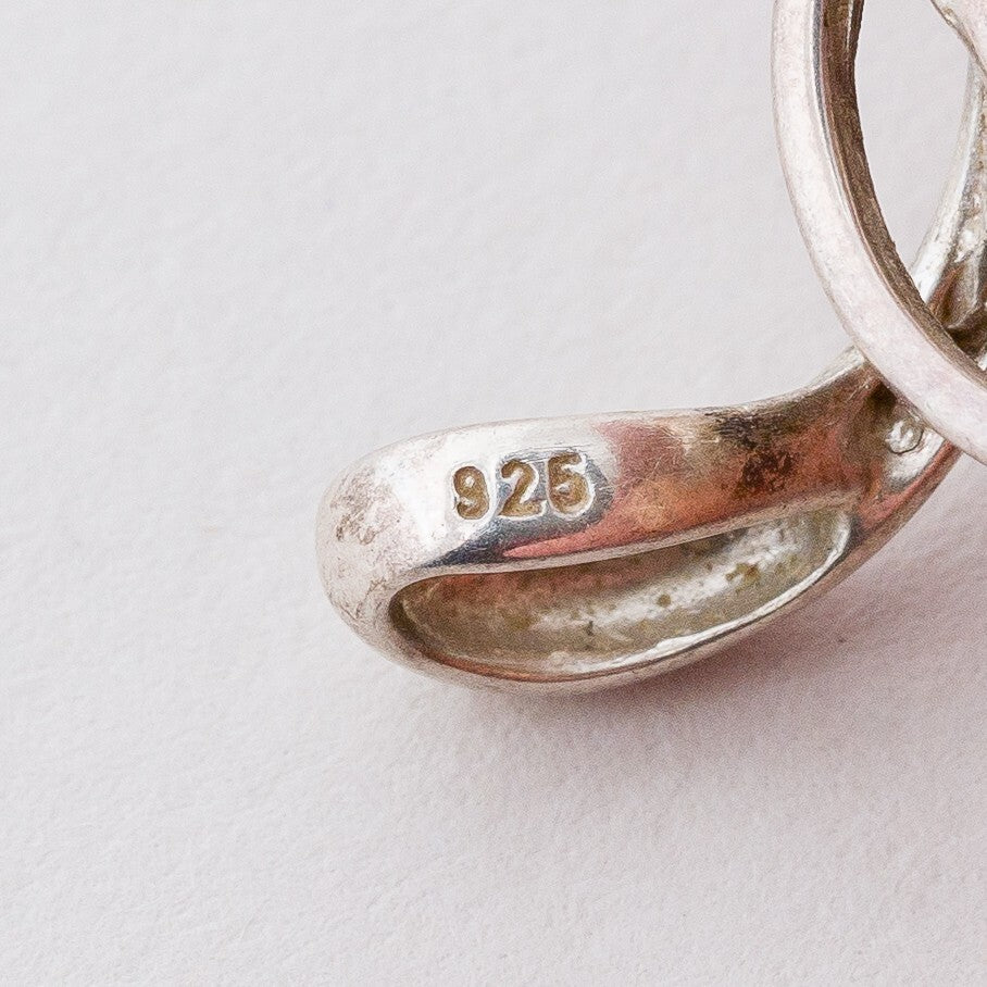 Anhänger Silber 925 Bernsteinimitat 2,5 cm 2,19 g7