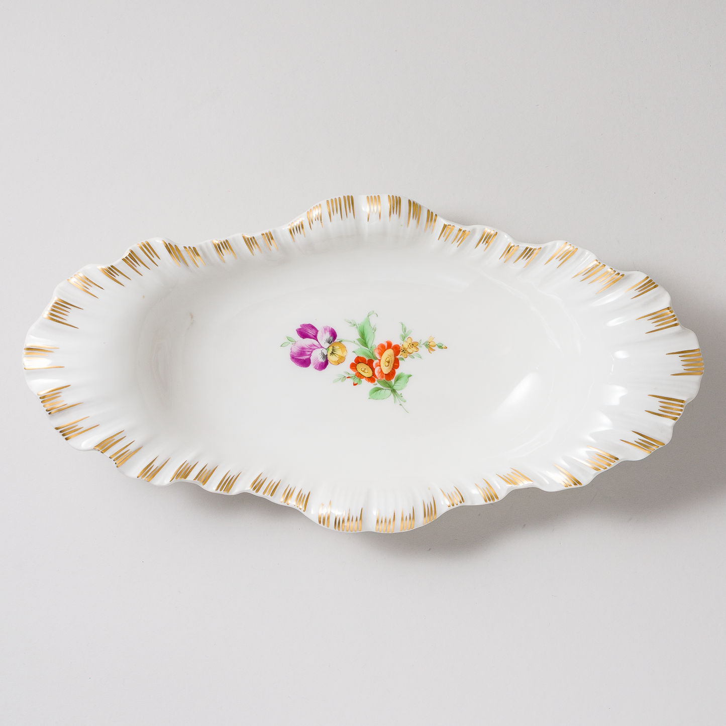 KPM Schale oval Blumen 28 cm 1. Wahl0