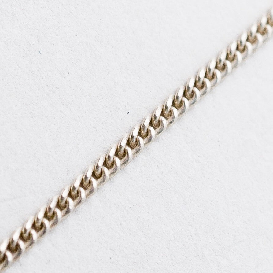 Silber Halskette 800 Panzerkette 1,4 mm 62 cm 3,44 g3