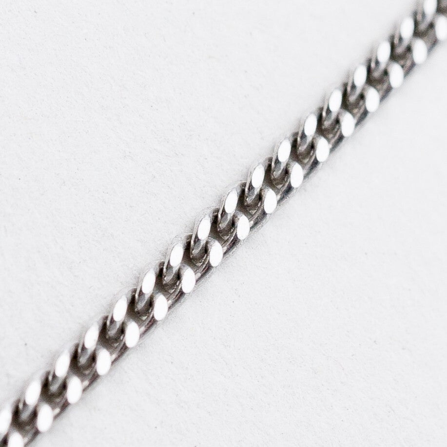 Silber Halskette 925 Panzerkette 2 mm 44 cm 4,7 g0