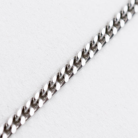 Silber Halskette 925 Panzerkette 2 mm 44 cm 4,7 g0