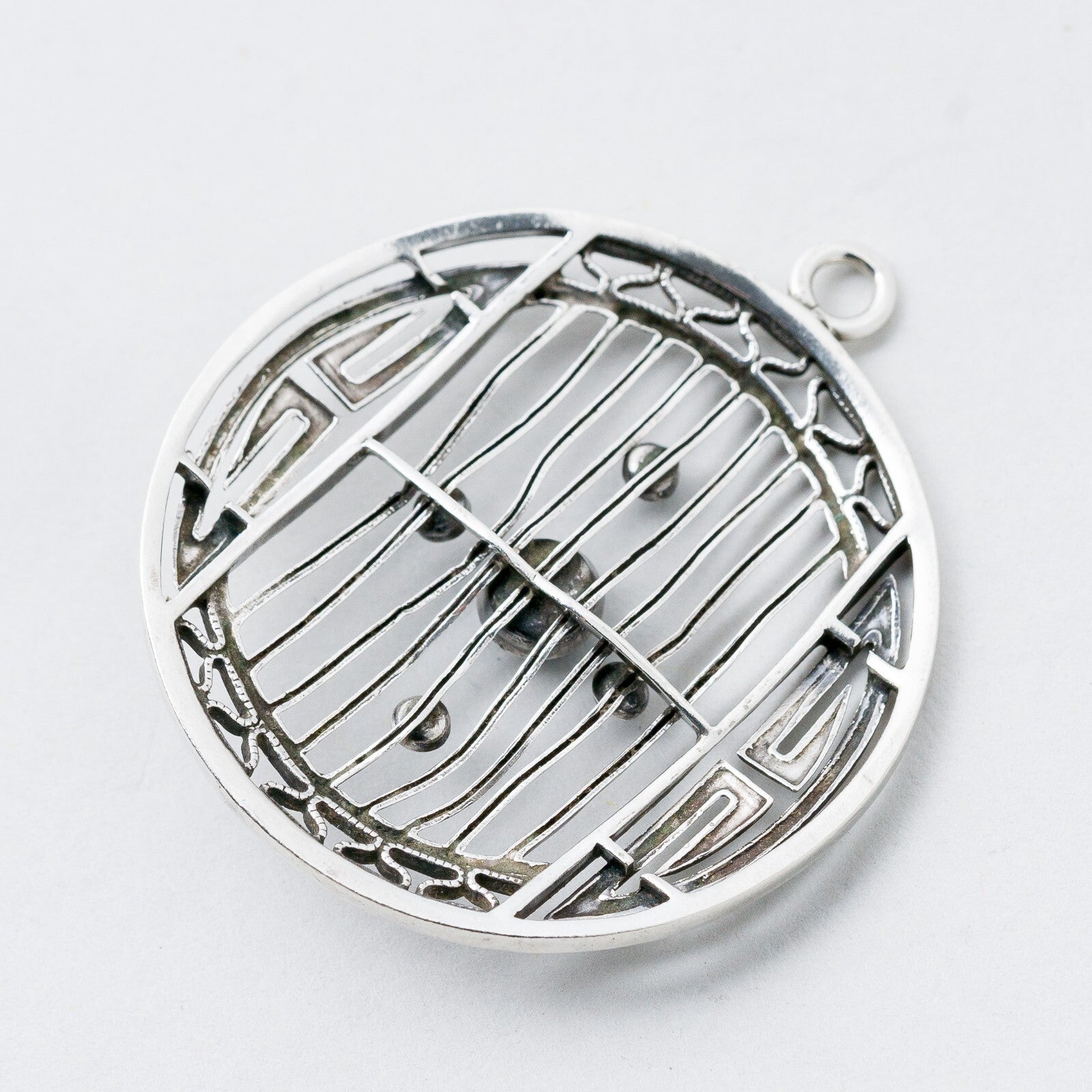 Anhänger Silber Blaue Steine 3,8 cm 4,39 g3