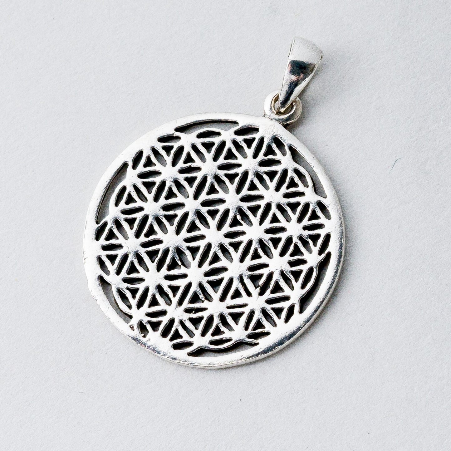 Silber Anhänger Kettenanhänger Mandala 2,23 g0