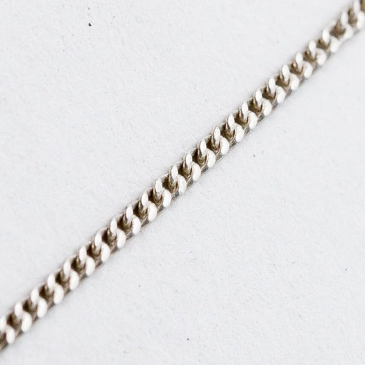 Silber Halskette 925 Panzerkette 1,2 mm 44 cm 1,96 g0