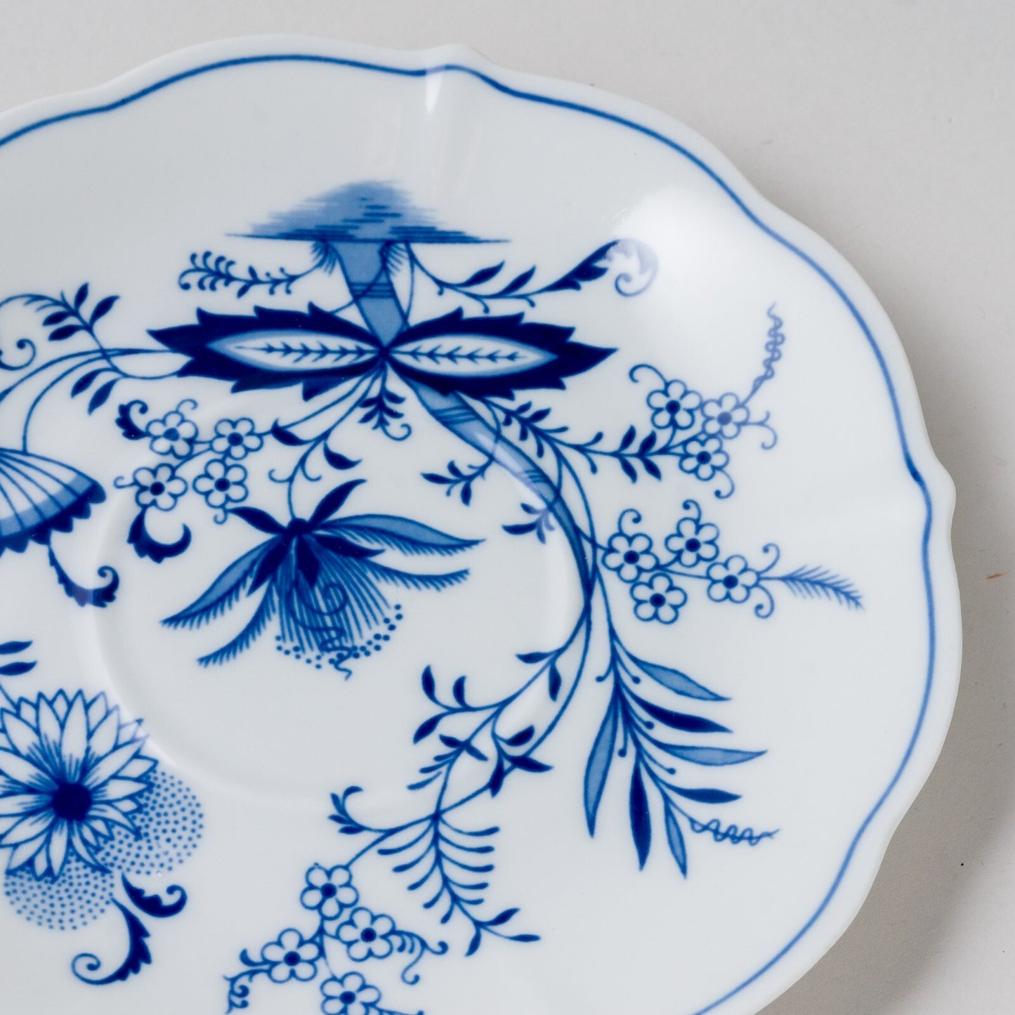 1 x Porzellan Bavaria Untertasse Suppe Zwiebelmuster unbeschädigt4