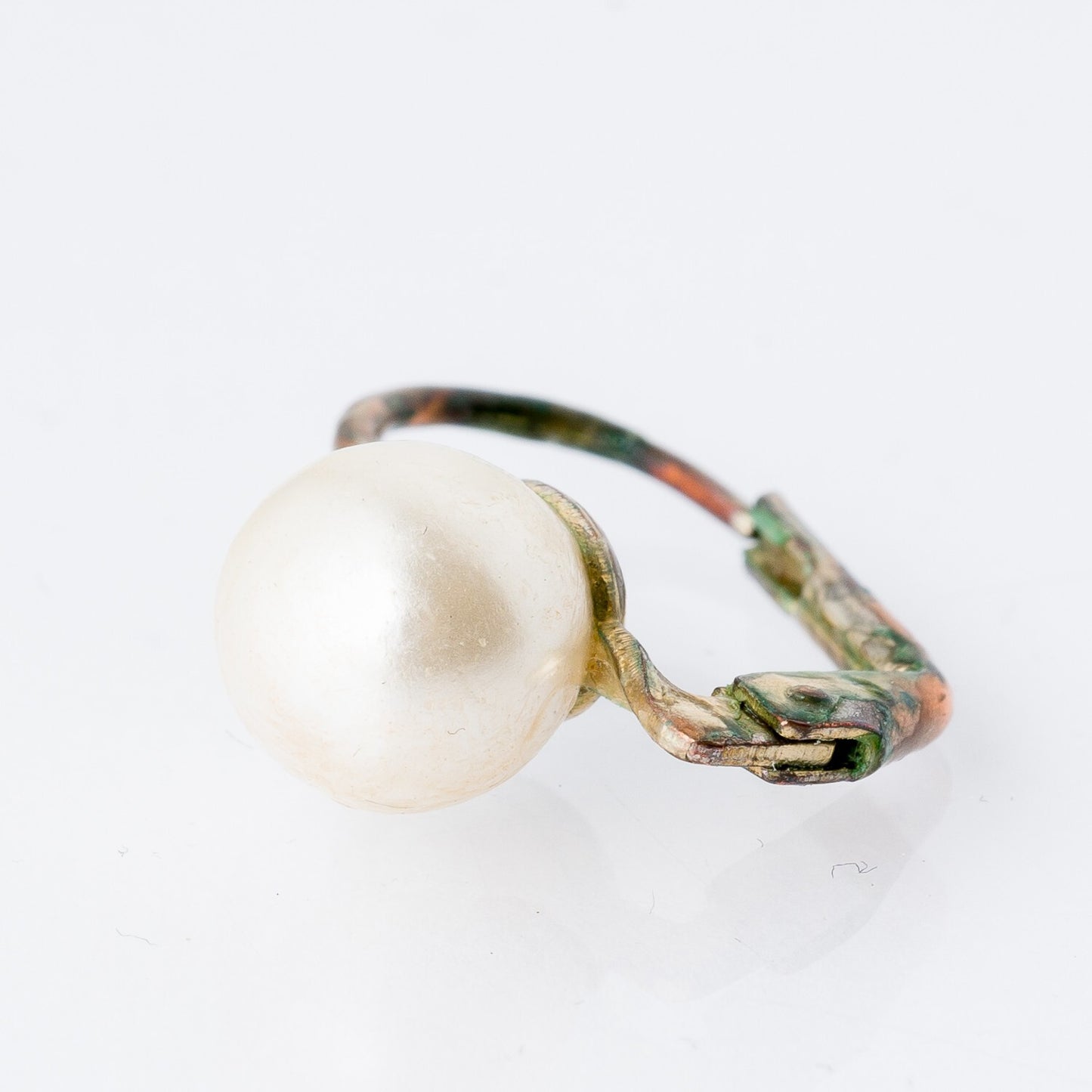 Einzelner Ohrring Hängeohrring Perle Silber 0,93 g2