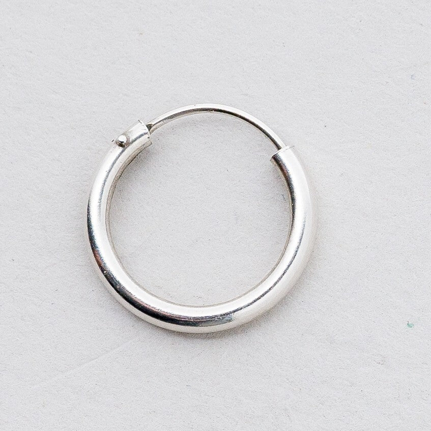 Einzelner Ohrring Creole Silber 0,4 g3