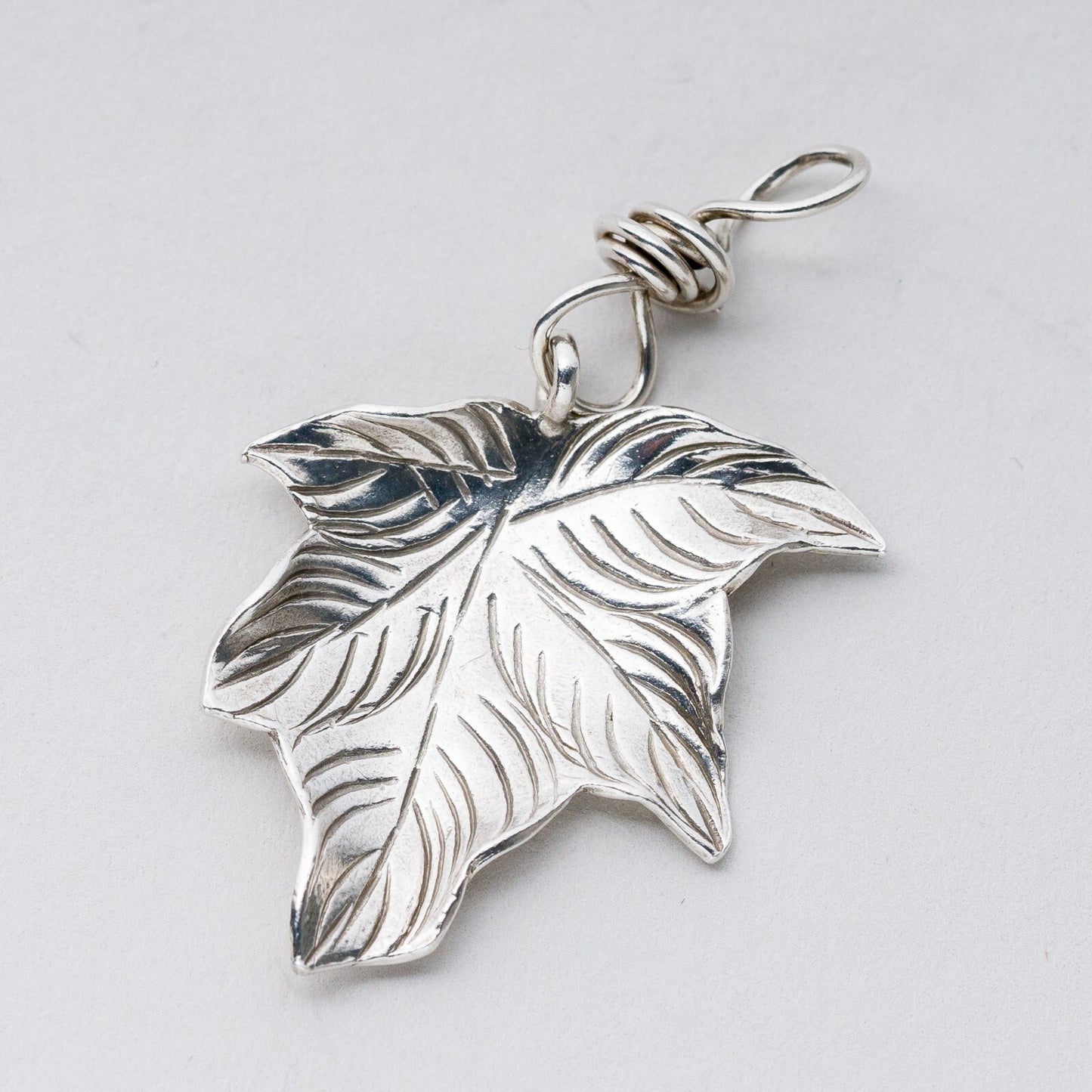 Anhänger Silber Blatt 4 cm 3,24 g0