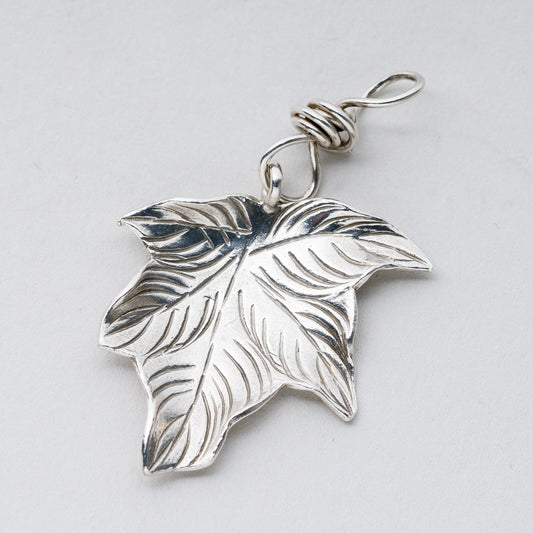 Anhänger Silber Blatt 4 cm 3,24 g0