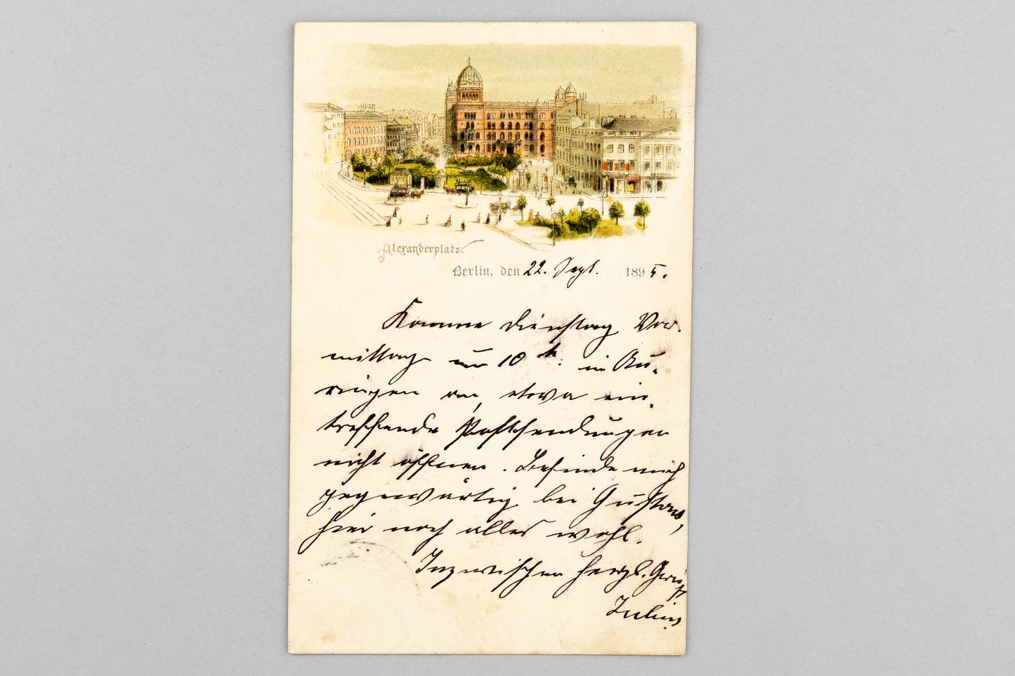 Ansichtskarte Gruss aus Berlin Alexanderplatz 18950