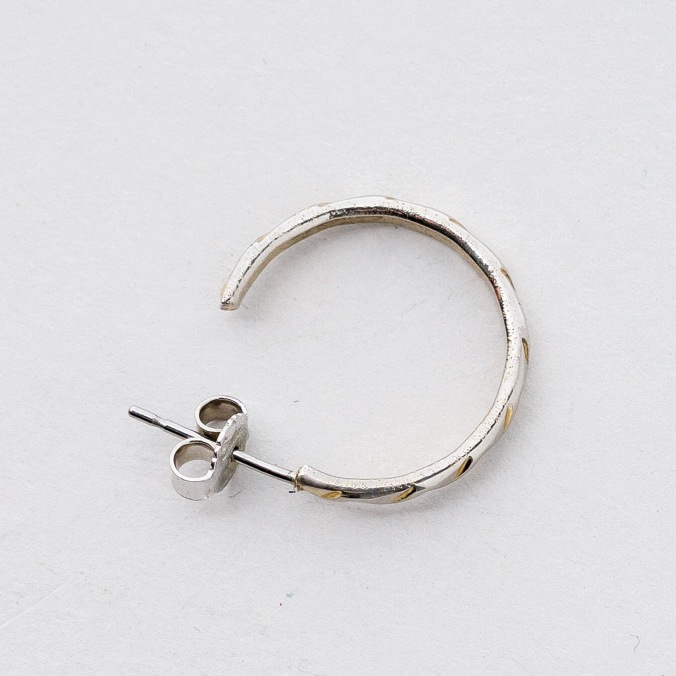 Einzelner Ohrring Halbe Creole Silber 1,07 g3