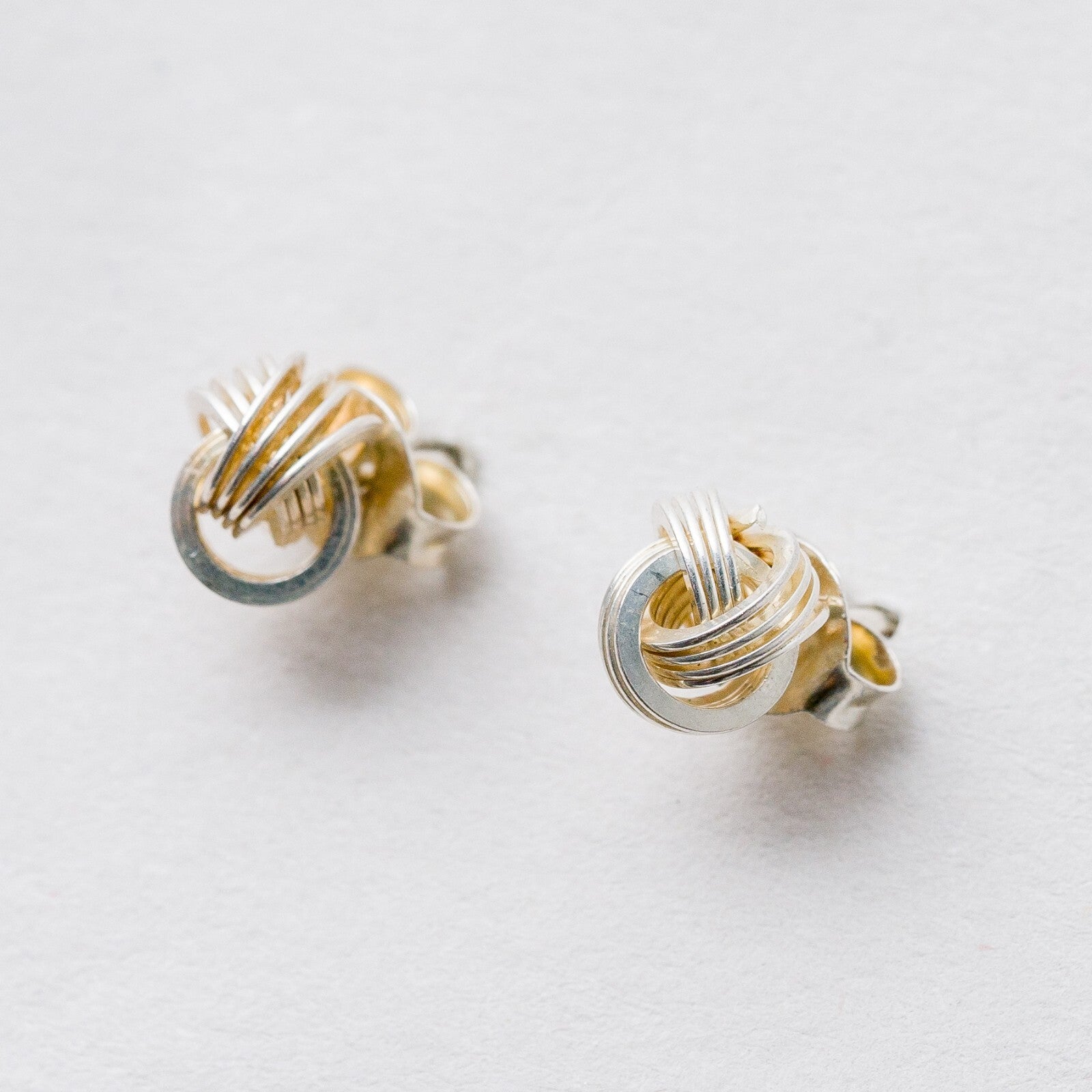 Ohrringe Ohrstecker Silber Knoten 0,85 g0