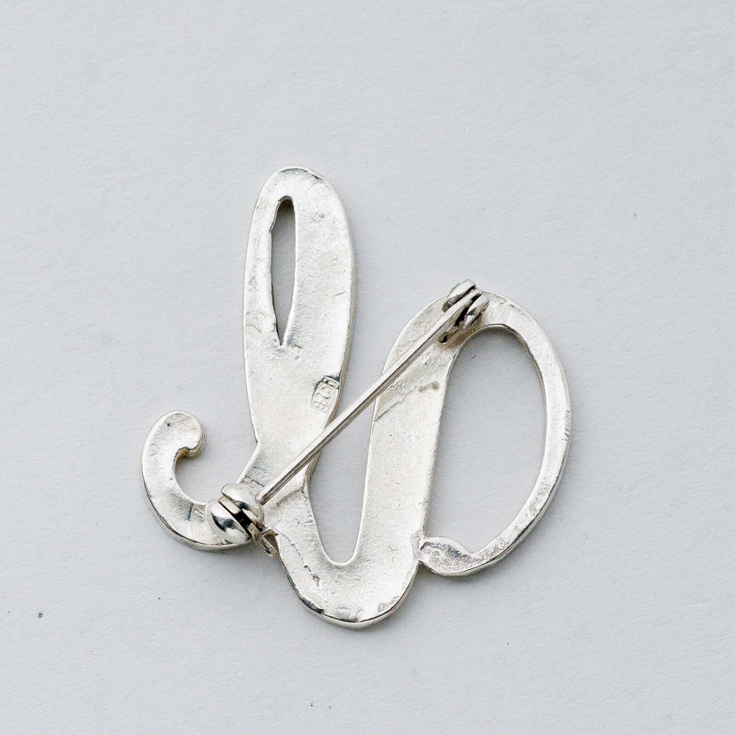 Silber Brosche Spange 925 "U" 5,11 g3