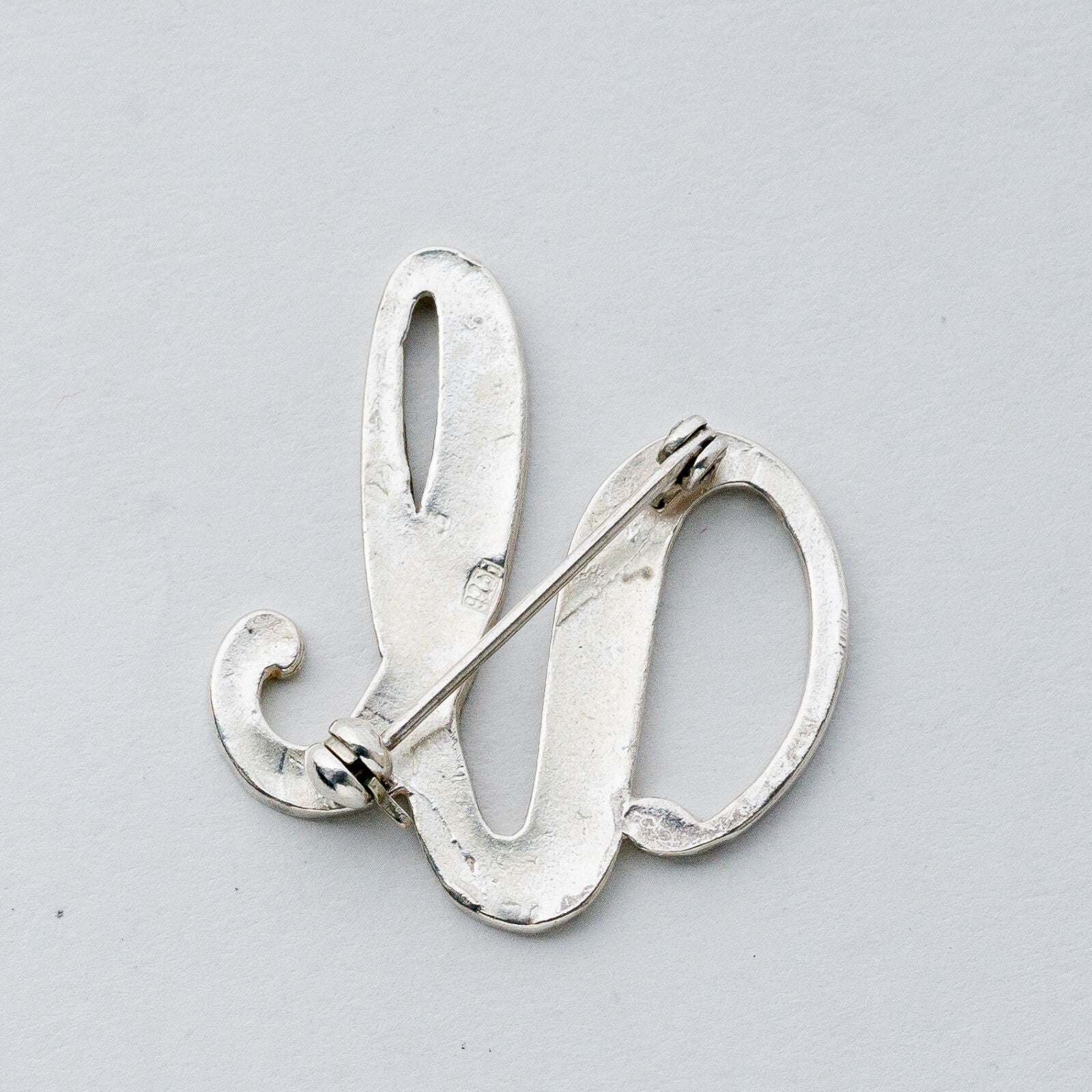 Silber Brosche Spange 925 "U" 5,11 g3