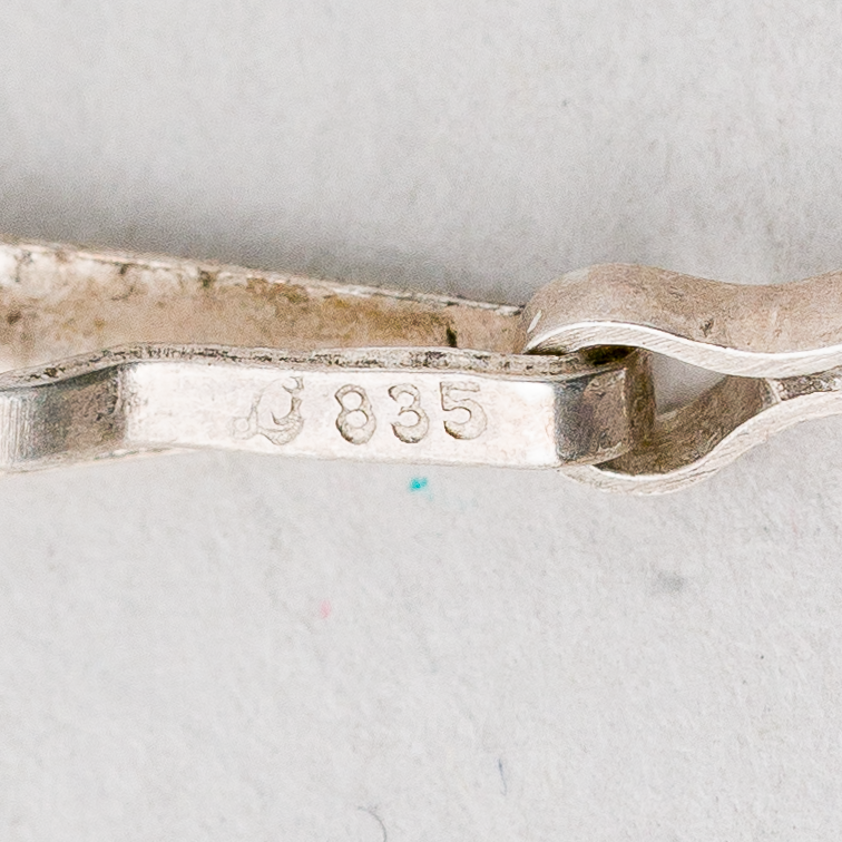 Anhänger Perle 835er Silber 1,4 g 3,5 cm2
