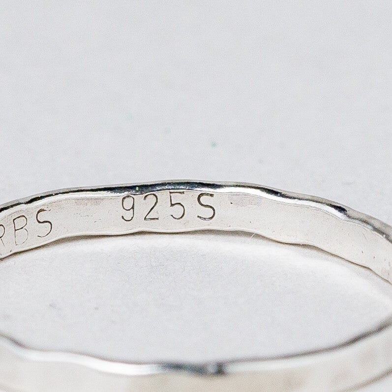 Silber Ring 925 Größe 54 (17,2 mm Ø) 0,97 g9