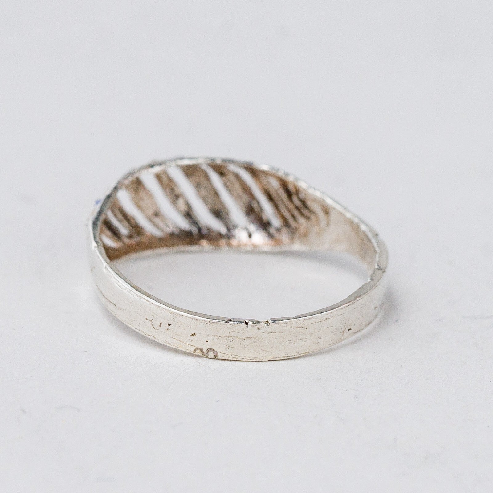 Ring Silber Blau Größe 55 (17,5 mm Ø) 1,33 g3