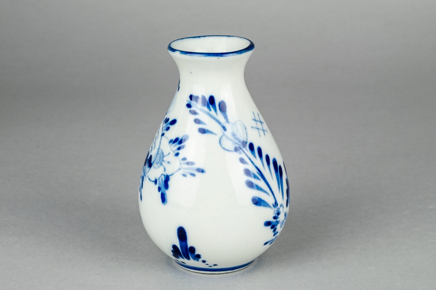 Vase Windmühle 11 cm Blaue Unterglasur1