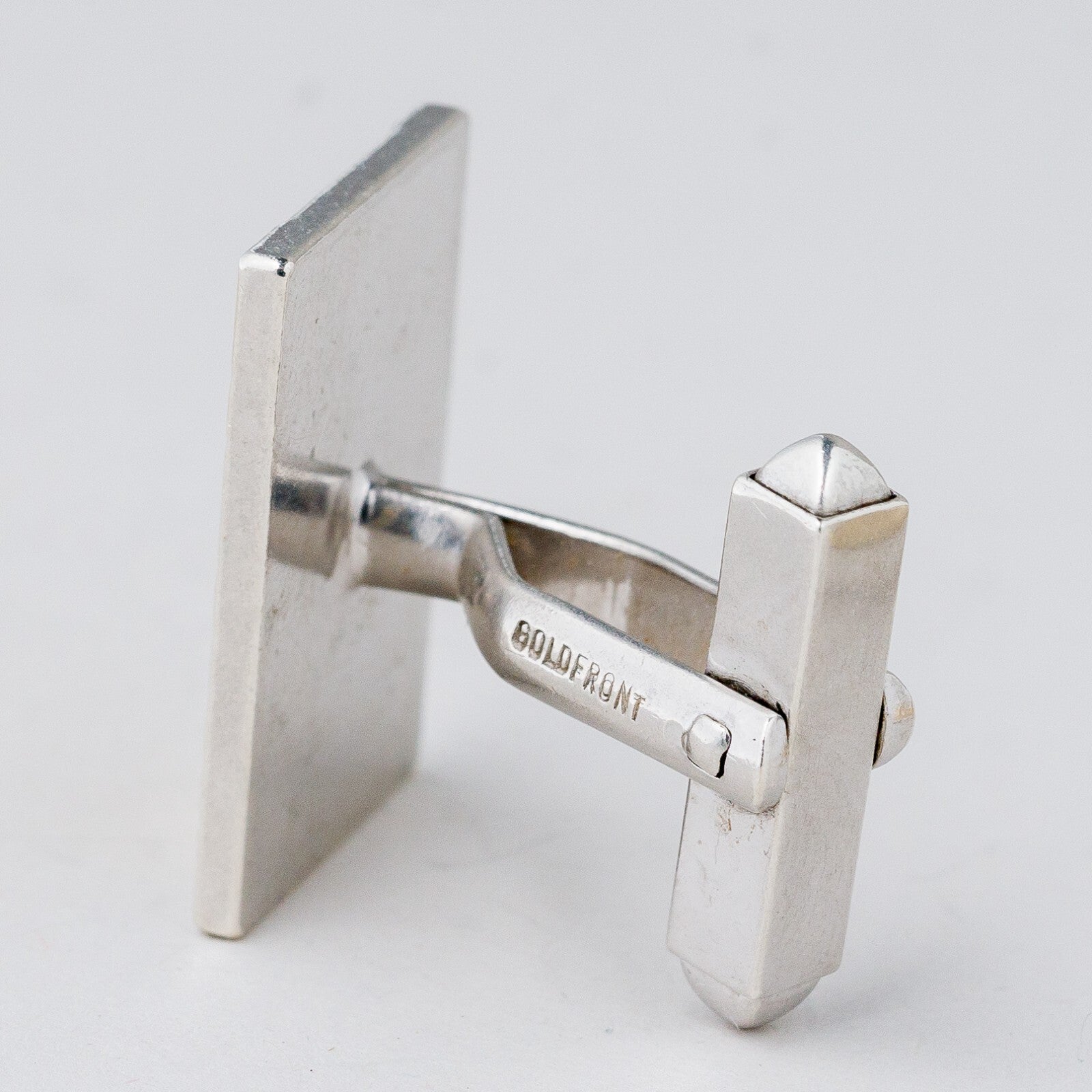Silber Manschettenknöpfe 835 "Goldfront" 13 g3