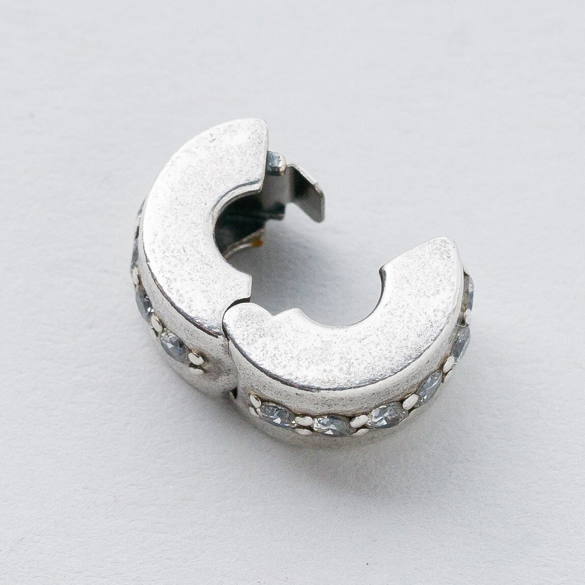 Anhänger Silber Weiße Steine 1 cm 2,89 g7