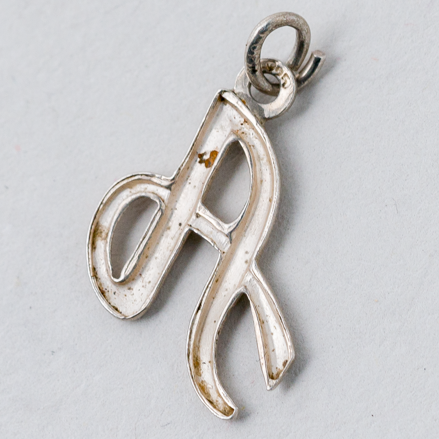 Anhänger "A" 925er Silber 0,59 g 1,5 cm1