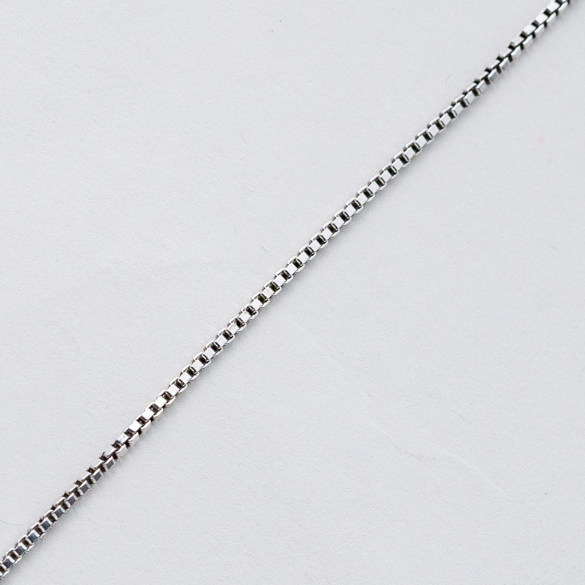 Silber Venezianerkette 40 cm 925 Herz Weißer Stein 9,4 g8