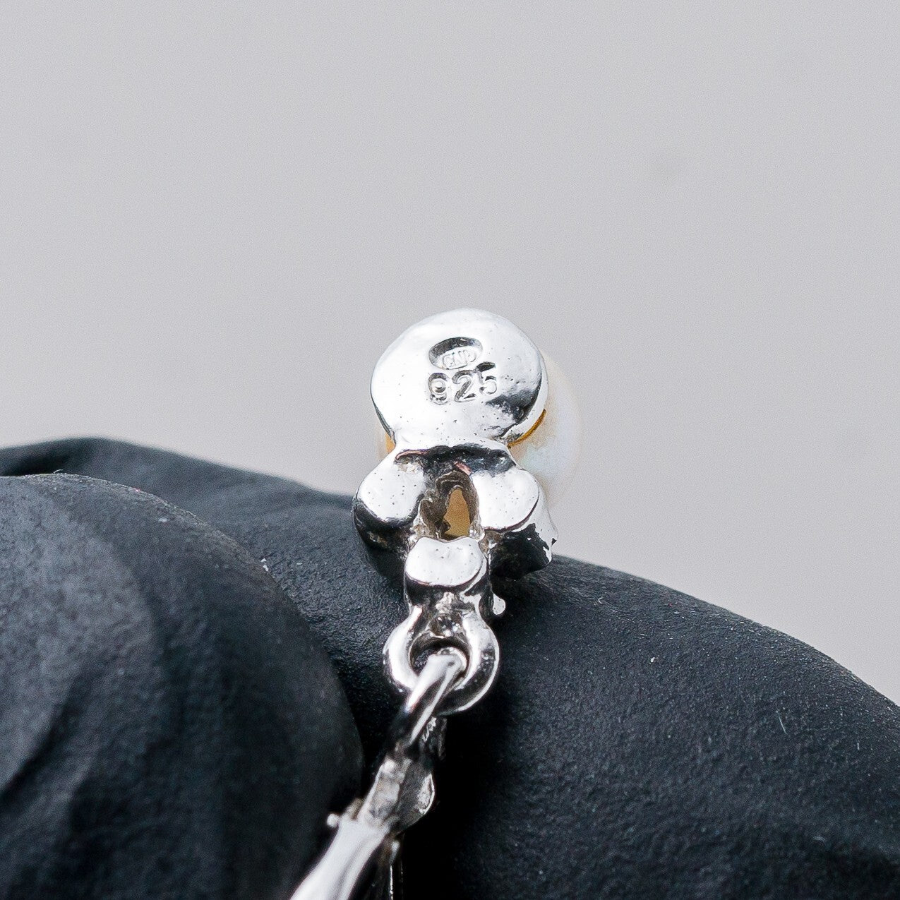 Silber Ohrringe Hängeohrring 925 Perlen 2,49 g9