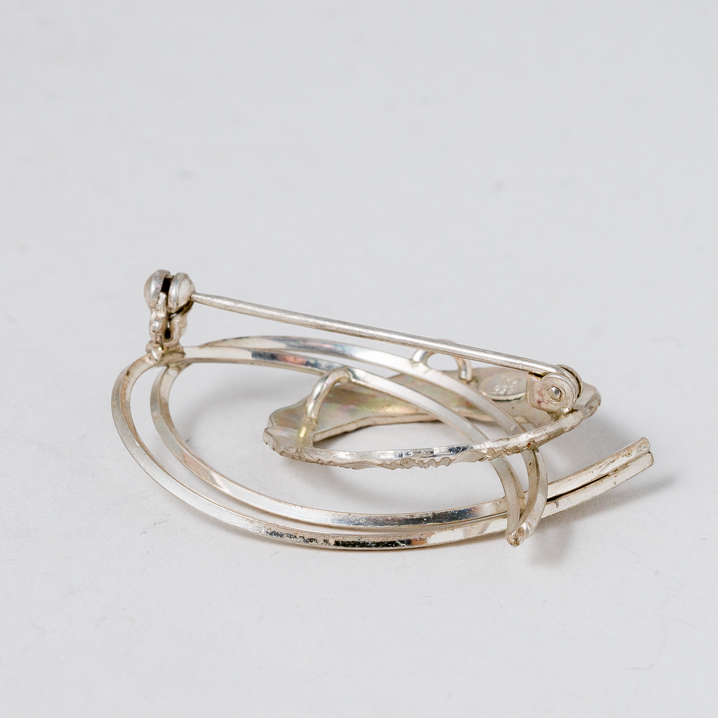 Brosche 835er Silber 4,47 g 4 cm1