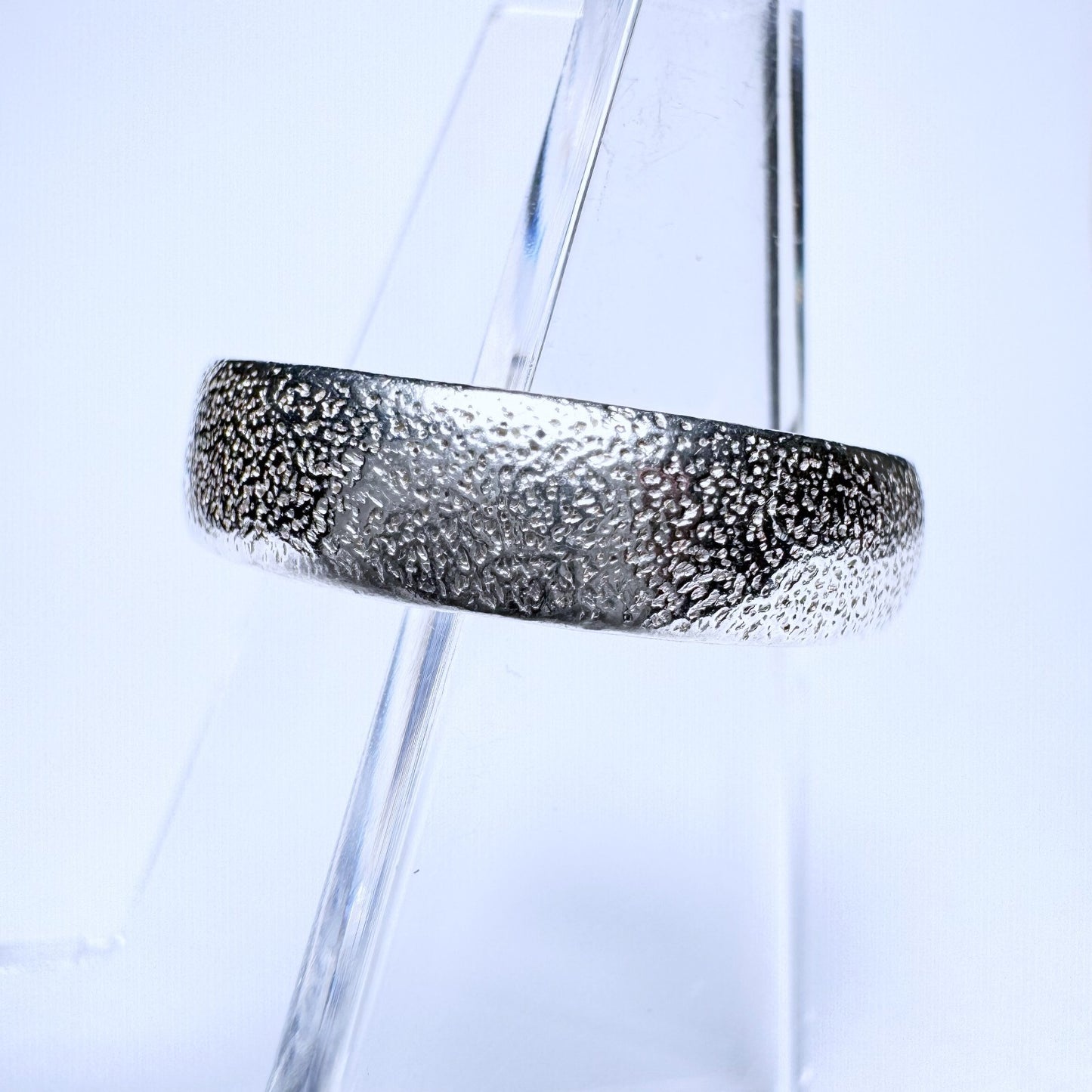 Ring 925er Silber Größe 57 klassischer Ring gestrahlt 3,12g1