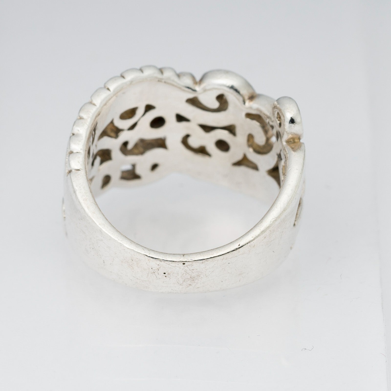 Silberring Steinbesatz 925er Silber 8,55 g Größe 52 (16,5 mm Ø)2