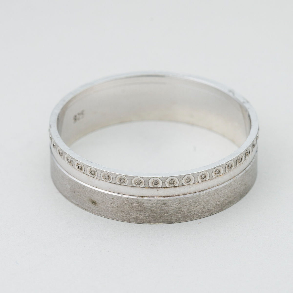 Silberring  925er Silber 4,25 g Größe 68 (21,6 mm Ø)0