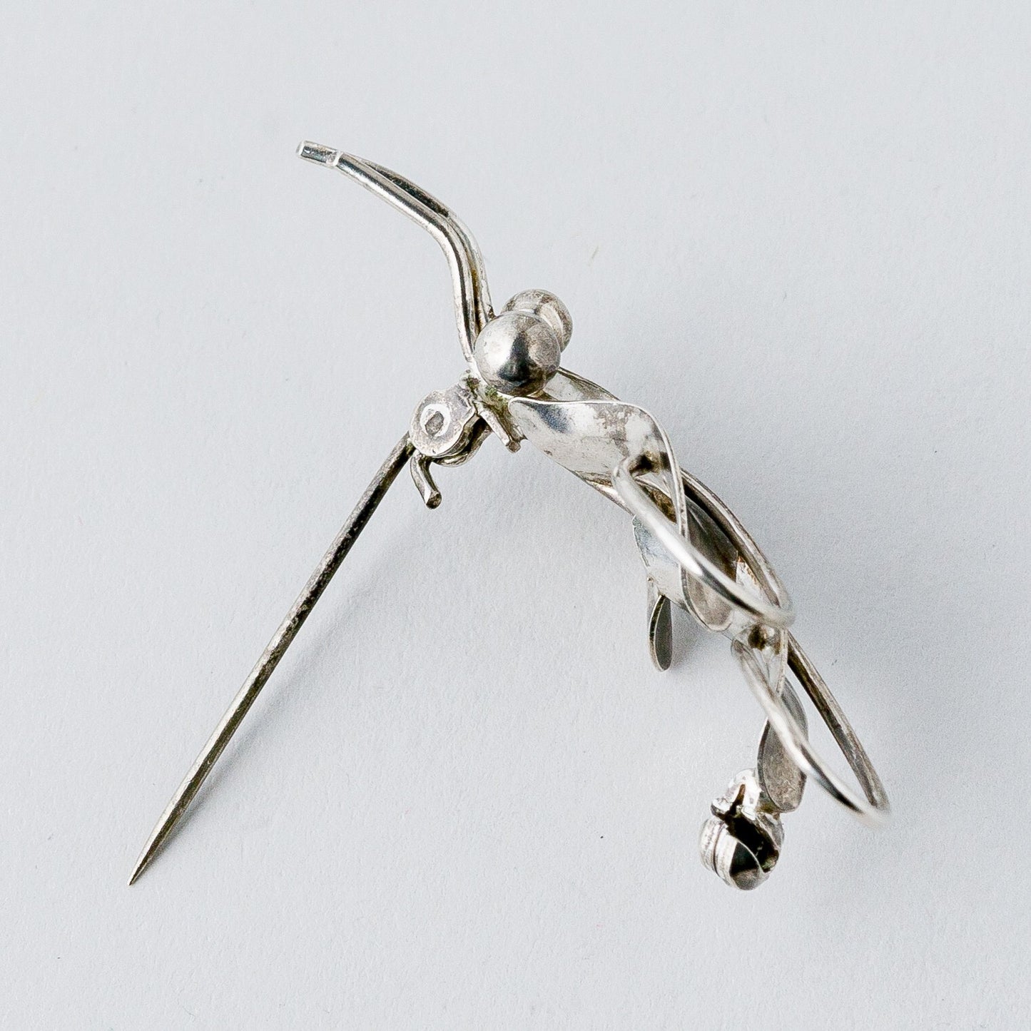 Silber Brosche Spange 835 Floral 3,06 g5