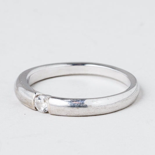 Ring Steinbesatz 2,92 g 925er Silber Größe 56 (17,8 mm Ø)0