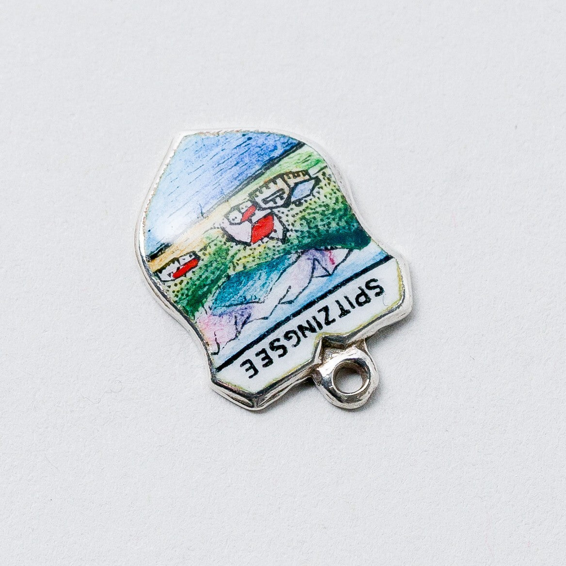 Anhänger 800 Silber Souvenir Anhänger Spitzingsee 1,5 cm 1,11 g1