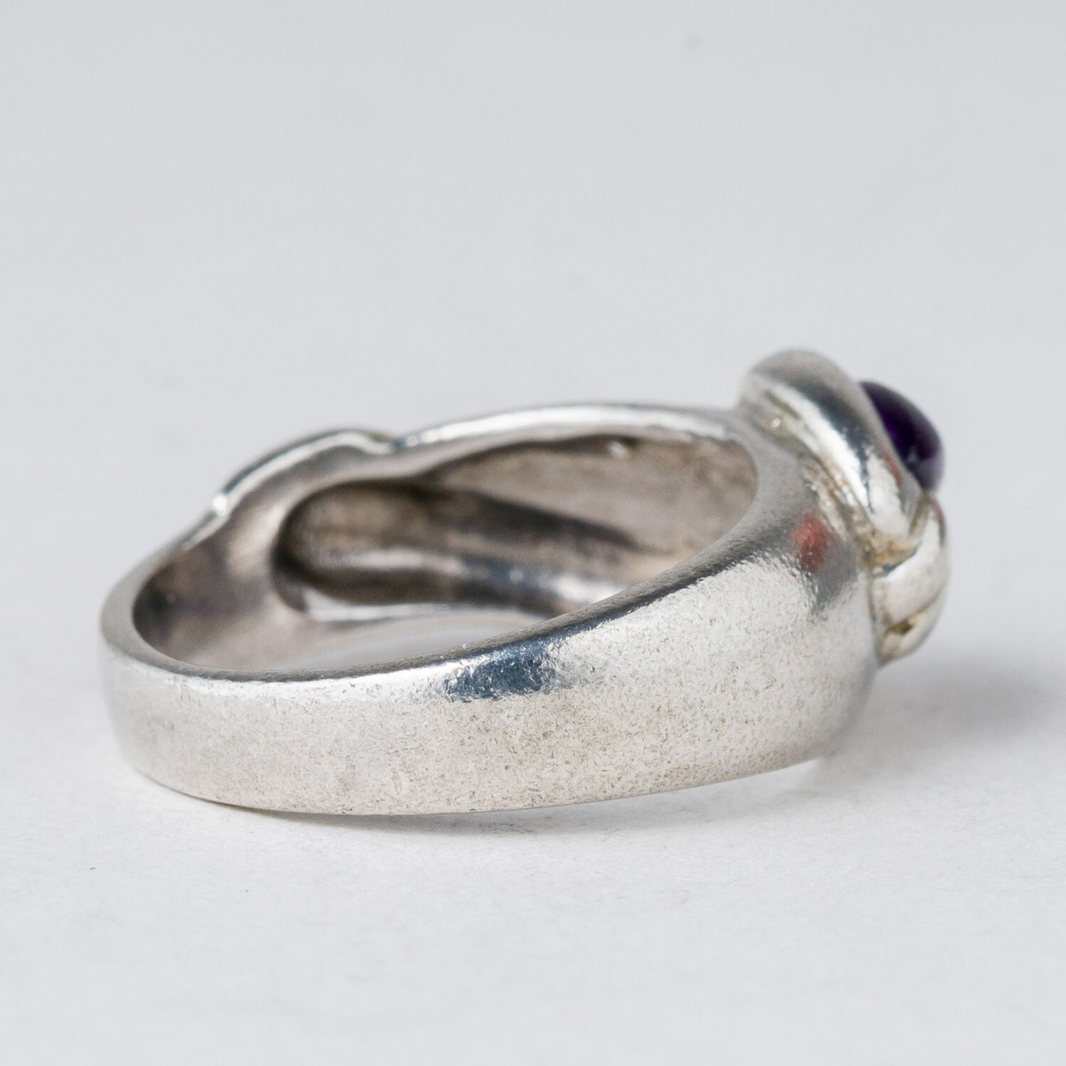 Silber Ring 925 Lila Stein Größe 51 (16,2 mm Ø) 4,5 g2