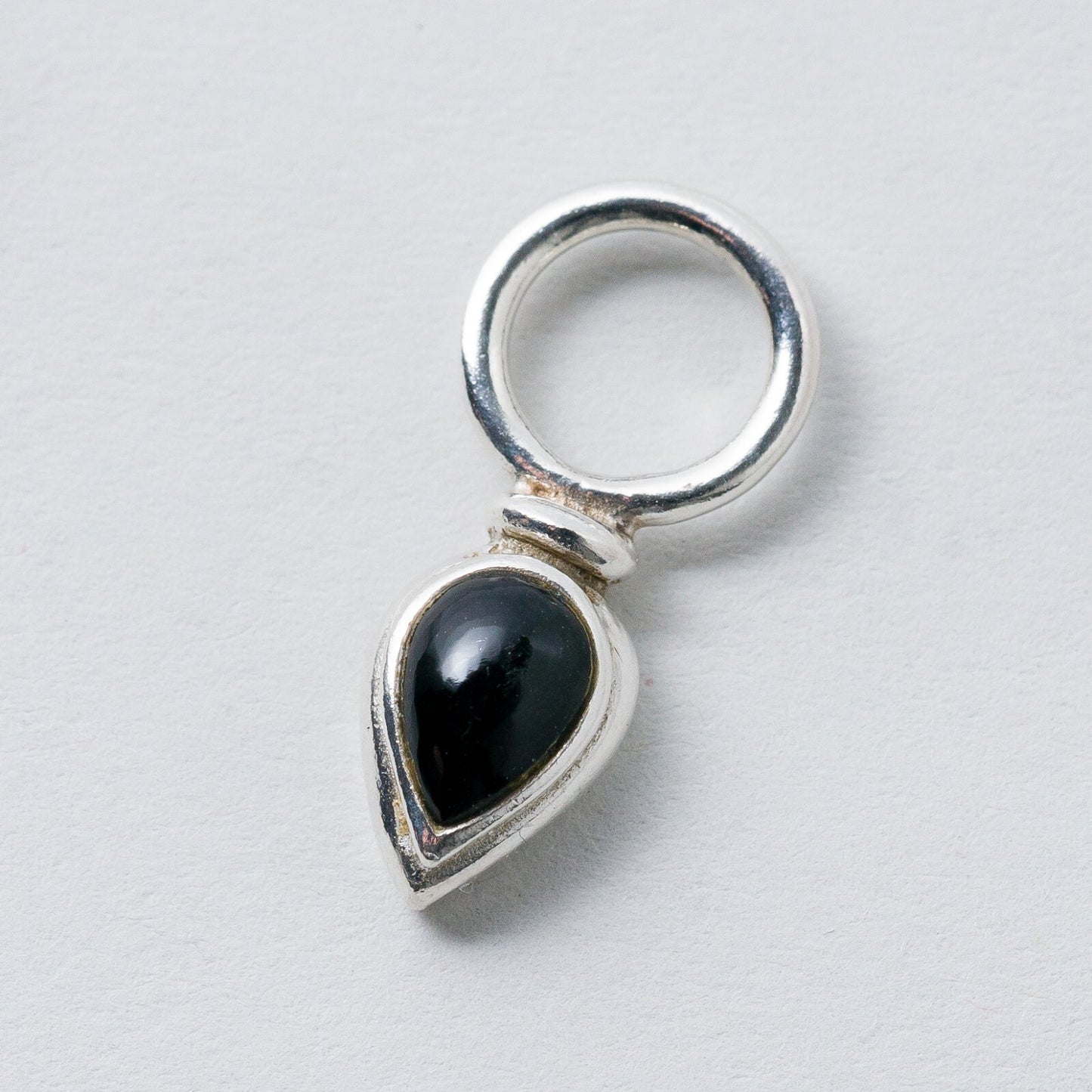 Thomas Sabo Anhänger 925 Silber Schwarzer Stein 2,2 cm 2,34 g0