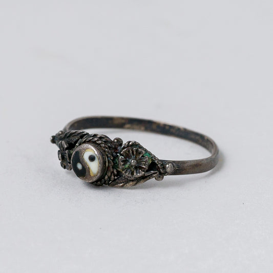 Silber Ring Yin Yang Größe 54 (17,2 mm Ø) 1,44 g0