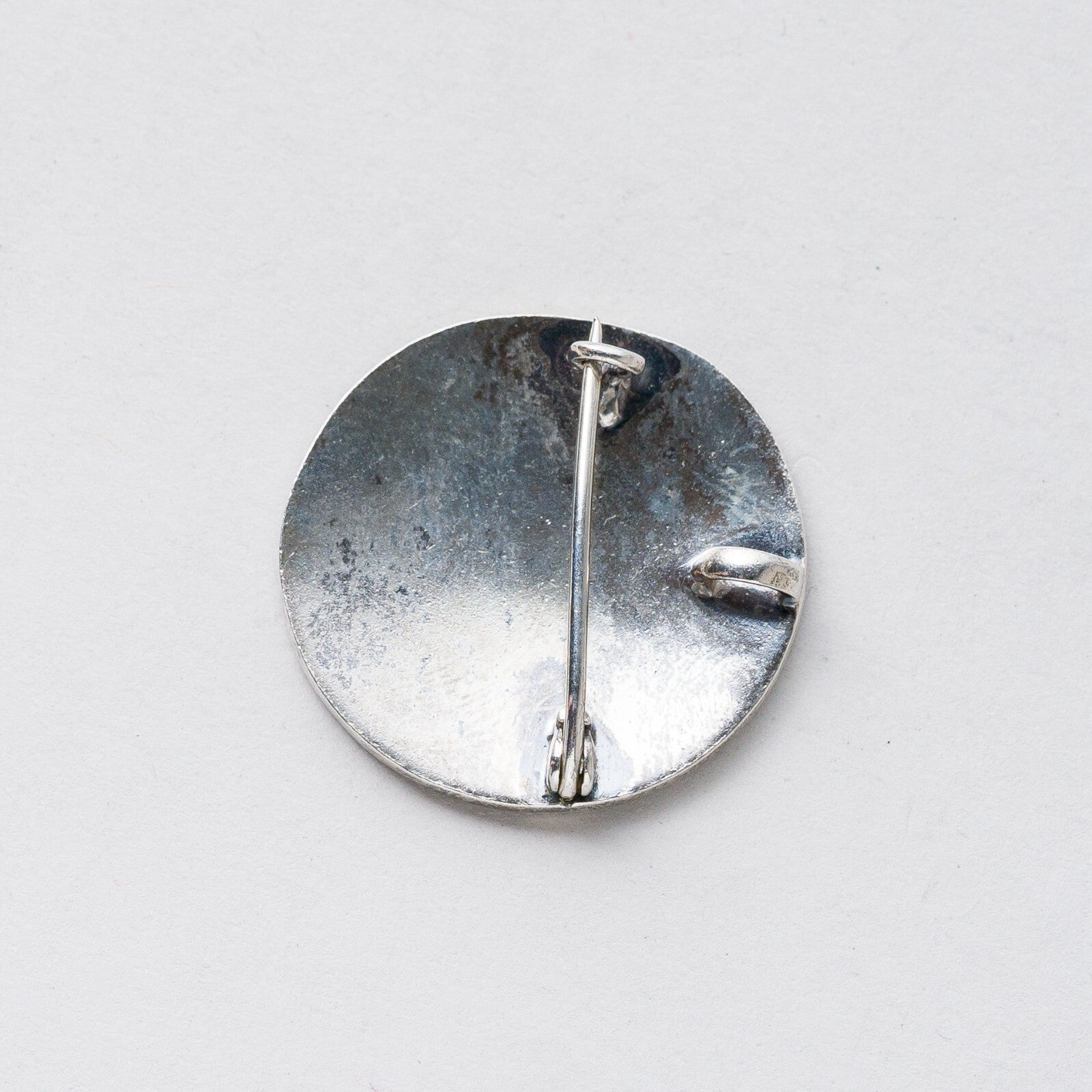 Brosche Silber Muschel bunt 2,7 cm 8,94 g3