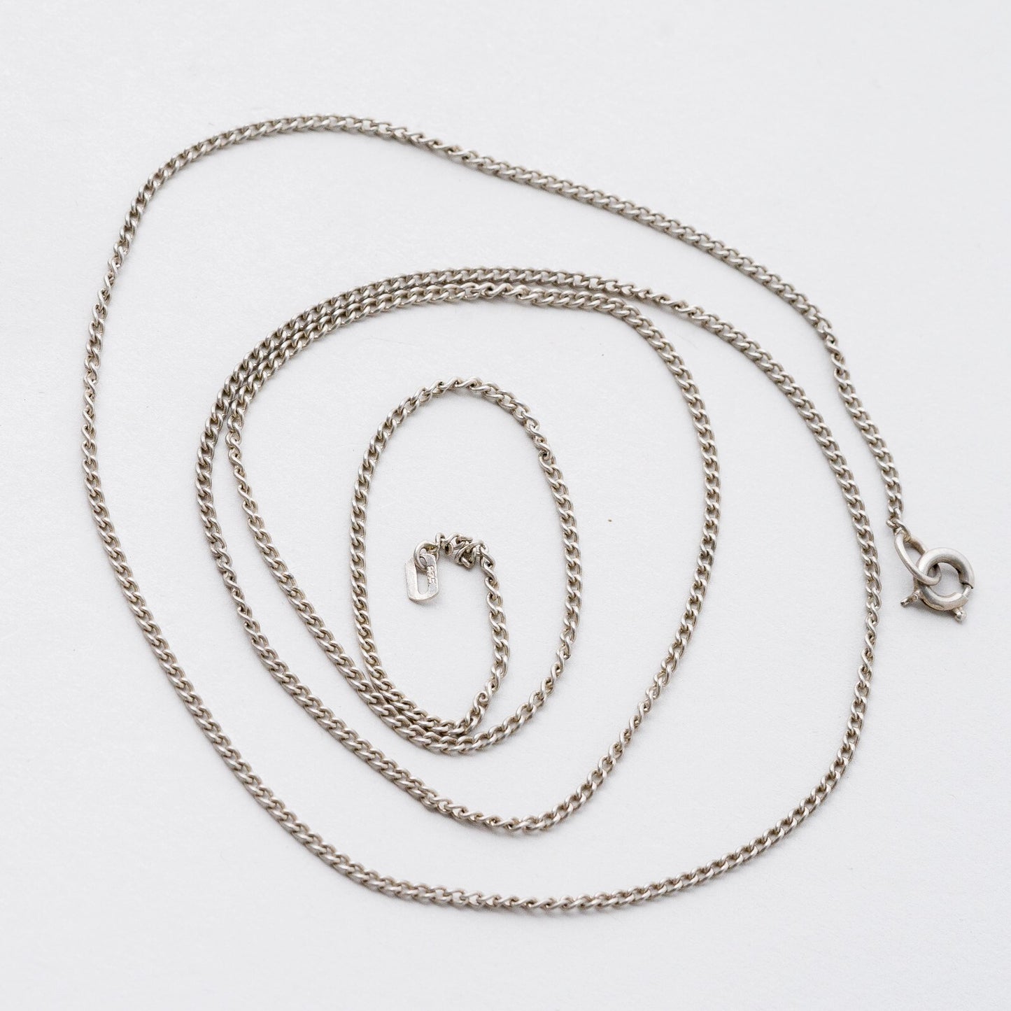 Silber Halskette 835 Panzerkette 1,6 mm 66 cm 4,52 g7