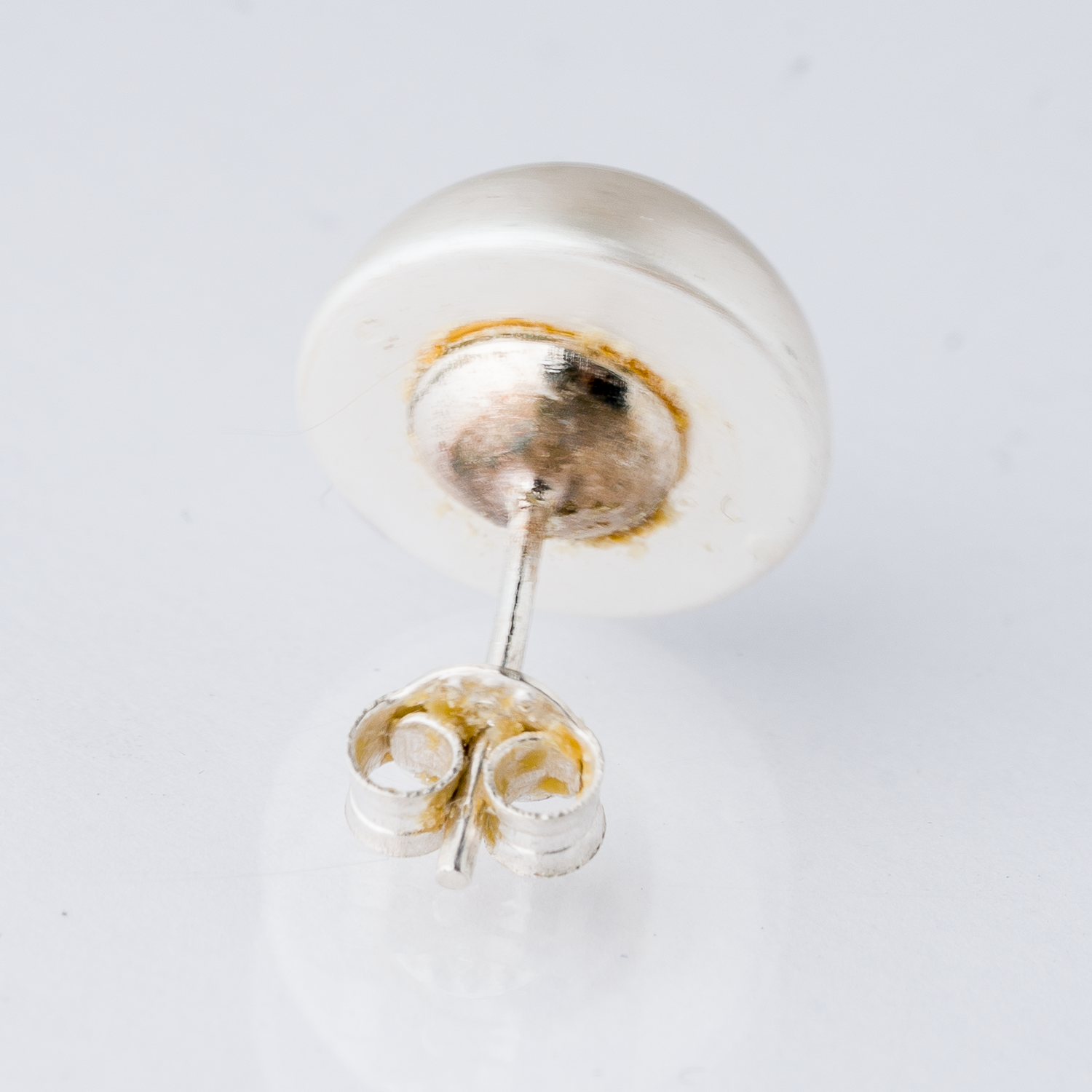 Einzelner Ohrring Ohrstecker Perle Silber 0,74 g2