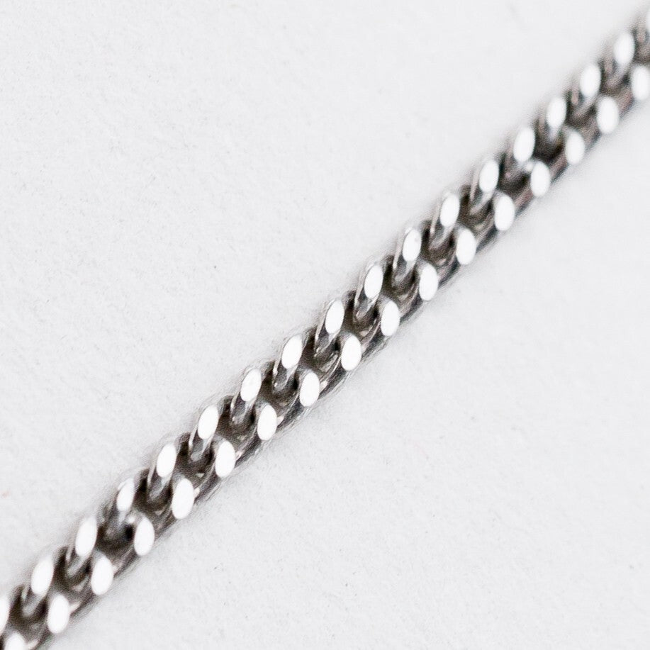 Silber Halskette 925 Panzerkette 2 mm 44 cm 4,7 g1