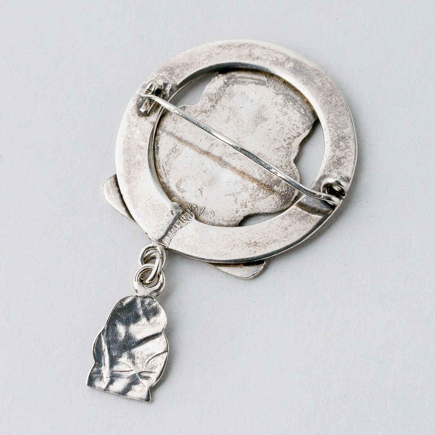Silber Brosche Spange Kopf 7,72 g3
