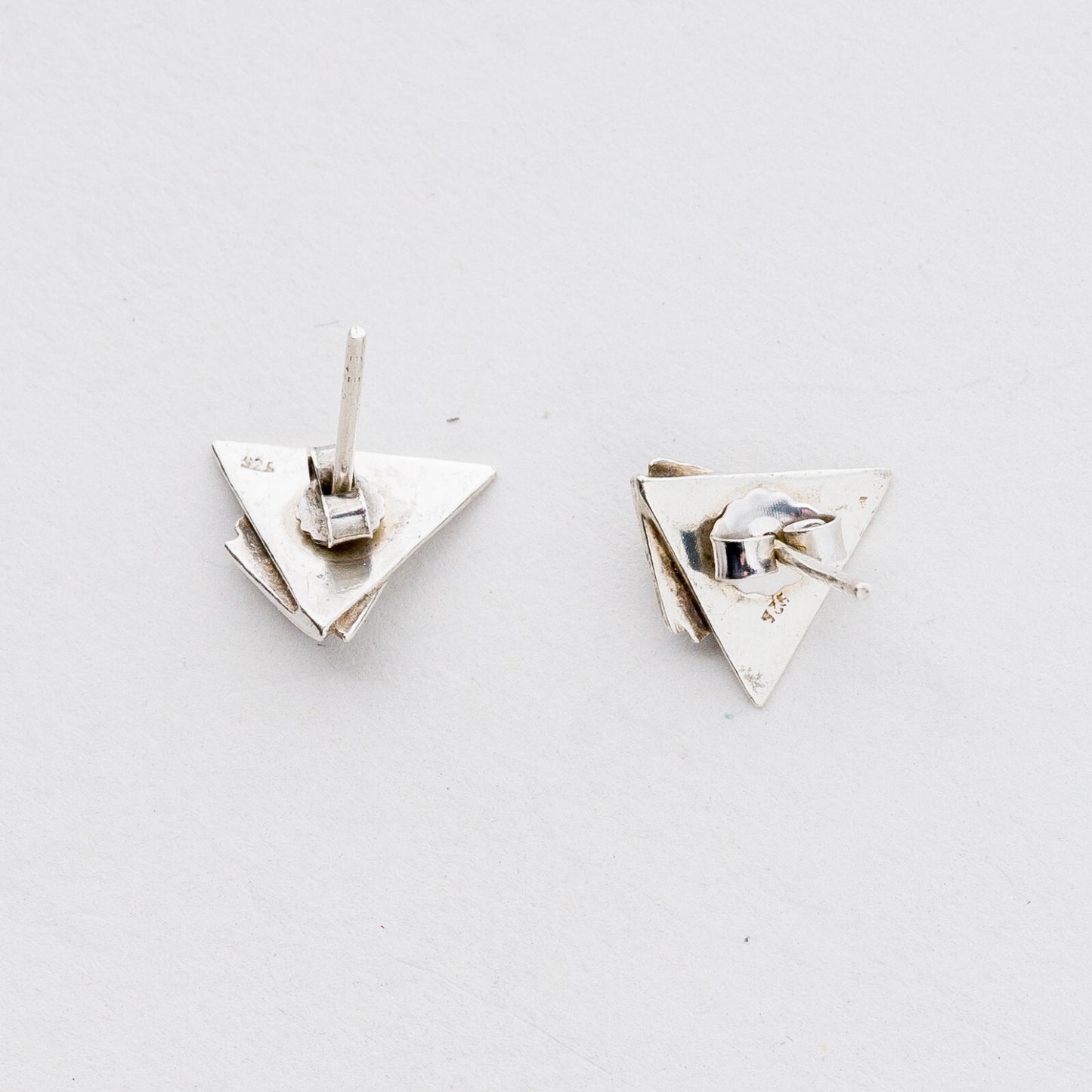 Ohrstecker 925er Silber Schwarze Steine 2,06 g2