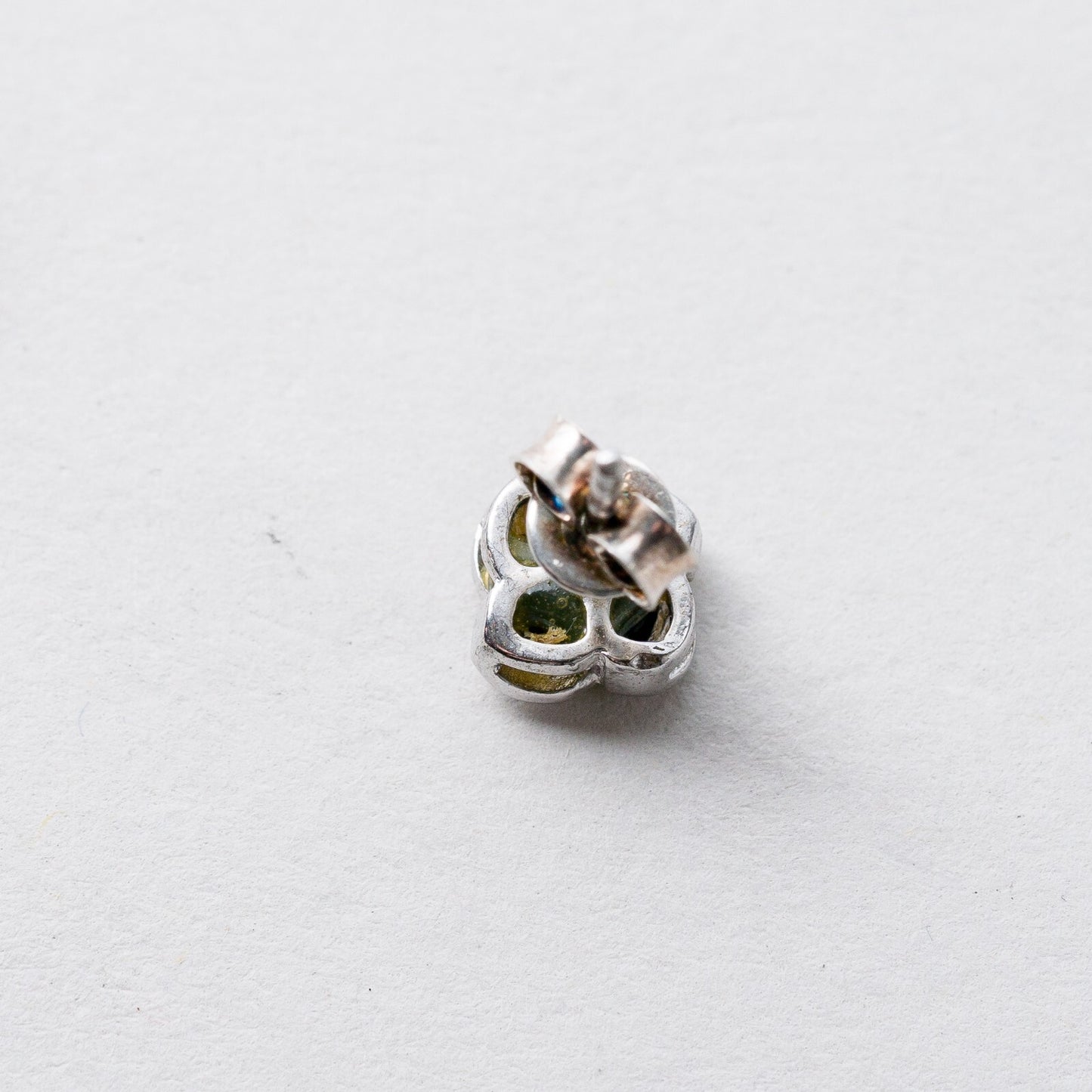 Ohrringe Ohrstecker Silber Schwarze Steine 1,13 g3