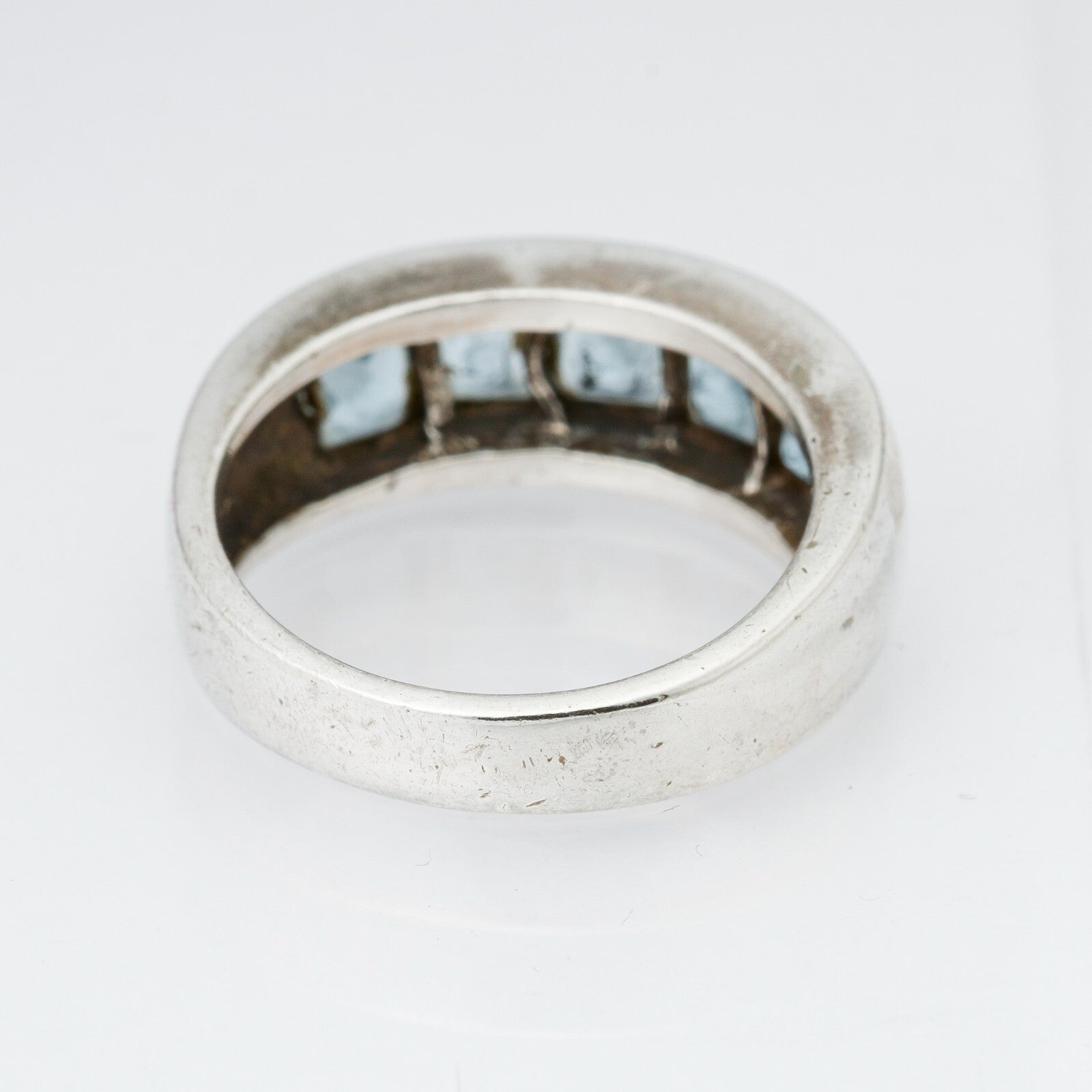 Silberring Blaue Steine 925er Silber 4,97 g Größe 51 (16,2 mm Ø)3